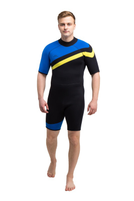 Гидрокостюм Шорти Лайн мужской 3мм нейлон/нейлон черно-синий